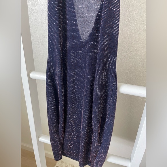NWT Boohoo Metallic Halter Bodycon Mini Dress - Picture 6 of 11